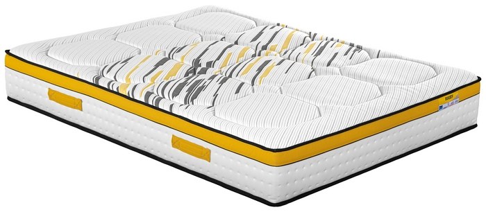 Matelas EBAC Rugby 160 × 200 cm - vue trois quarts